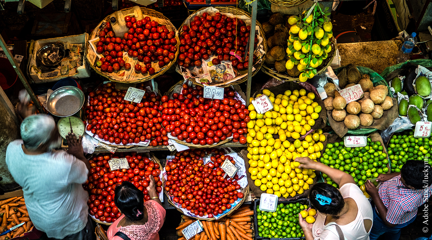 Marché central Port-Louis Capitale île Maurice