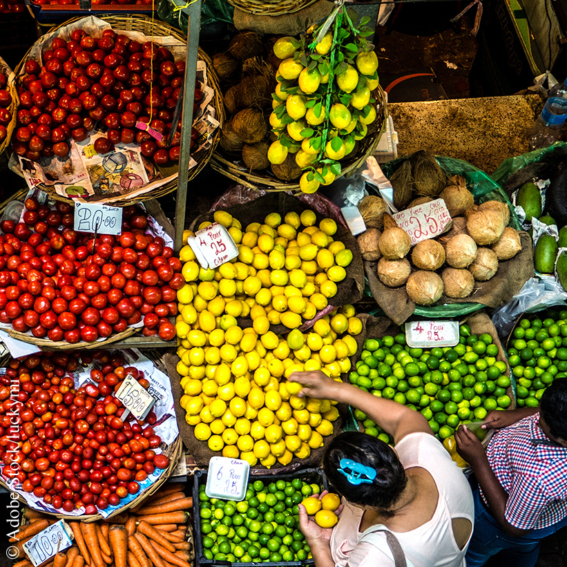 Marché central Port-Louis Capitale île Maurice