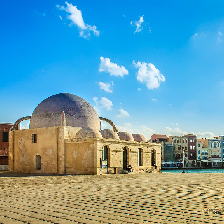 mosquée des Janissaires port La Canée Chania Crète
