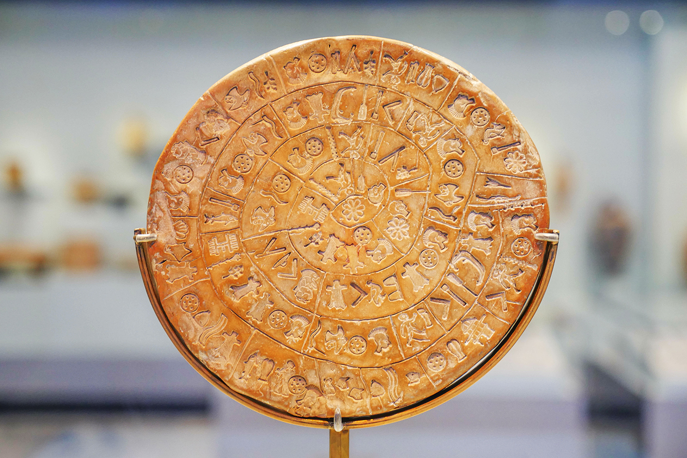 Disque de Phaistos Musée archéologique d'Haraklion Crète