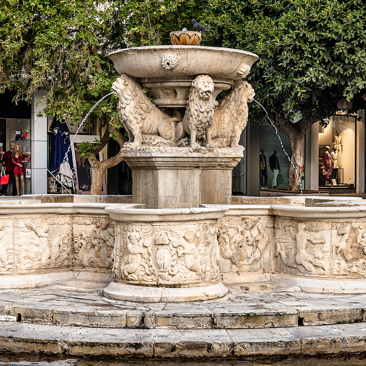 Fontaine Morosini Fontaine des Lions Héraklion Crète